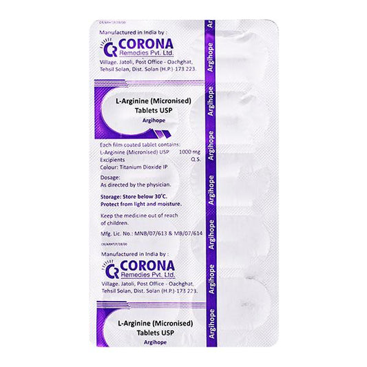 Argihope 1000mg Tablet 10'S - Global Surgicals