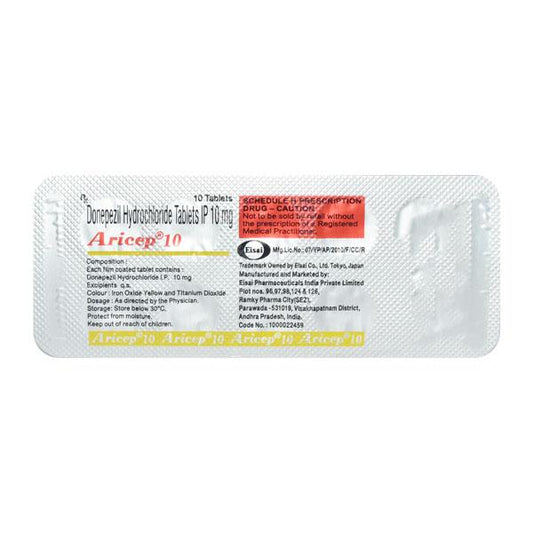 Aricep 10mg Tablet 10'S - Global Surgicals
