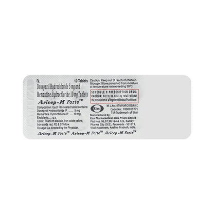 ARICEP M FORTE Tablet 10's - Global Surgicals