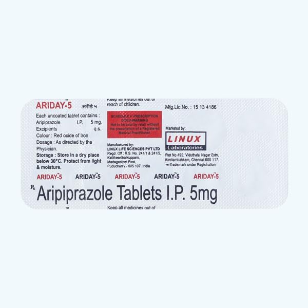 Ariday 5mg Tablet 10'S - Global Surgicals