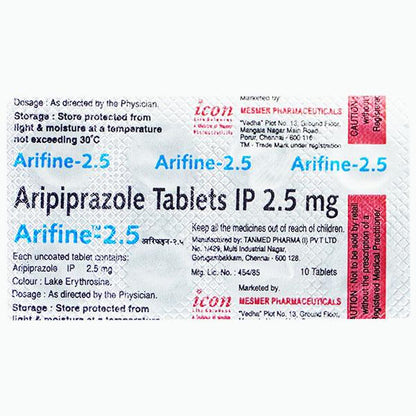 Arifine 2.5mg Tablet 10'S - Global Surgicals