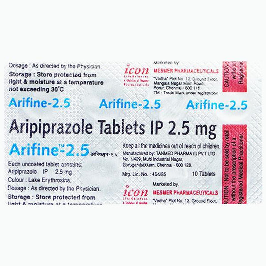 Arifine 2.5mg Tablet 10'S - Global Surgicals