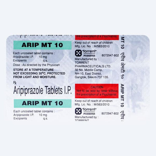Arip MT 10mg Tablet 15'S - Global Surgicals