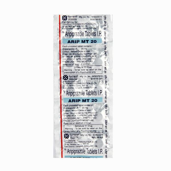Arip MT 20mg Tablet 10'S - Global Surgicals