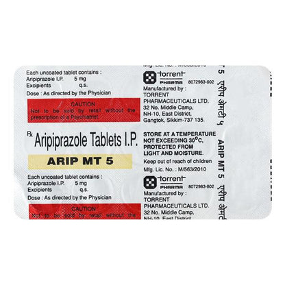 Arip MT 5mg Tablet 15'S - Global Surgicals