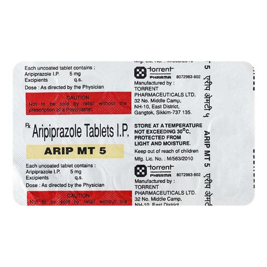 Arip MT 5mg Tablet 15'S - Global Surgicals
