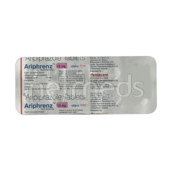 Ariphrenz 15mg Mouth Dissolving Tablet 10'S - Global Surgicals