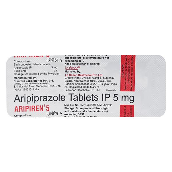 Aripiren 5mg Tablet 10'S - Global Surgicals