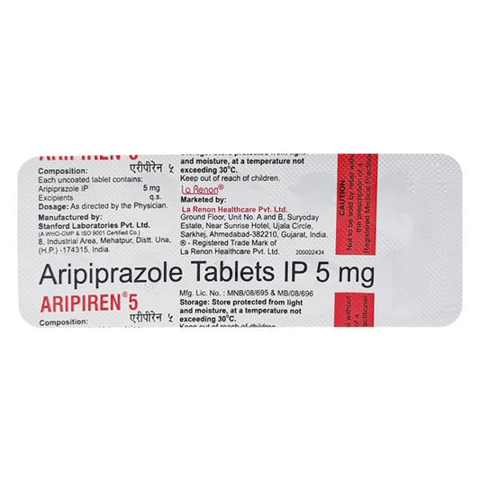 Aripiren 5mg Tablet 10'S - Global Surgicals