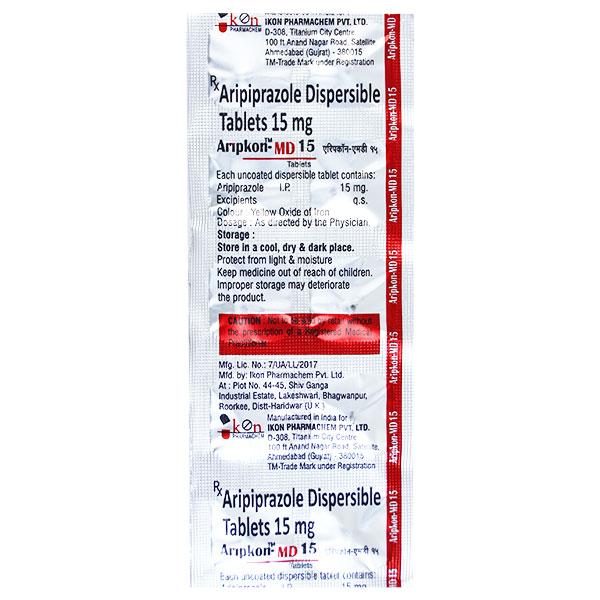ARIPKON MD 15 Tablet 10's - Global Surgicals