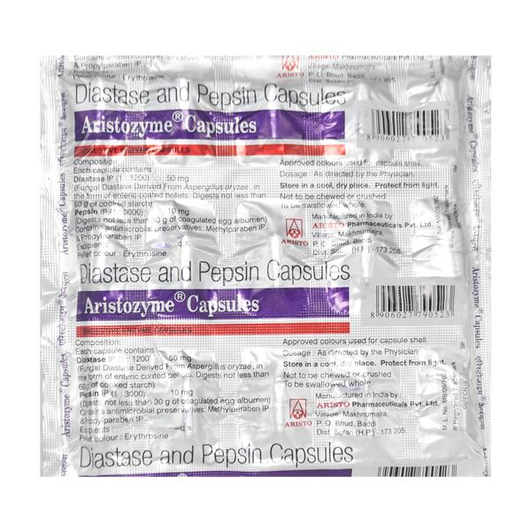 Aristozyme Capsule 15'S - Global Surgicals