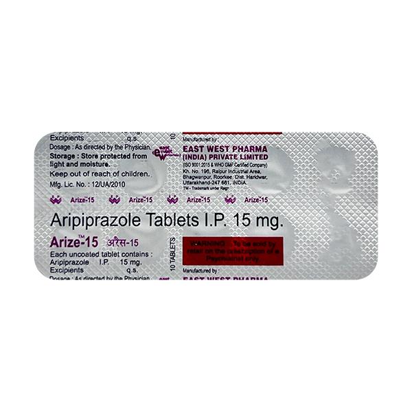 Arize 15mg Tablet 10'S - Global Surgicals