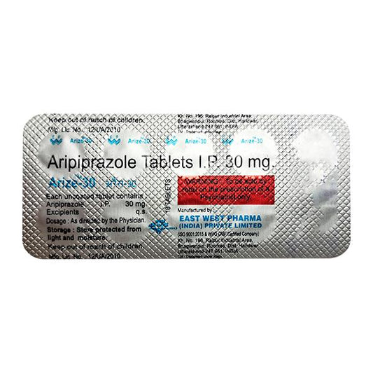Arize 30mg Tablet 10'S - Global Surgicals