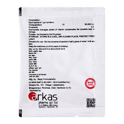 ARKACAL D3 60K Granules 1gm - Global Surgicals