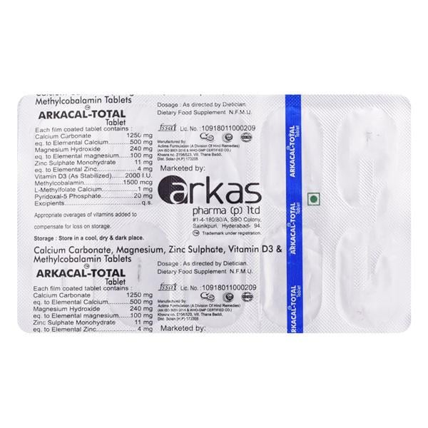 ARKACAL TOTAL Tablet 10's - Global Surgicals