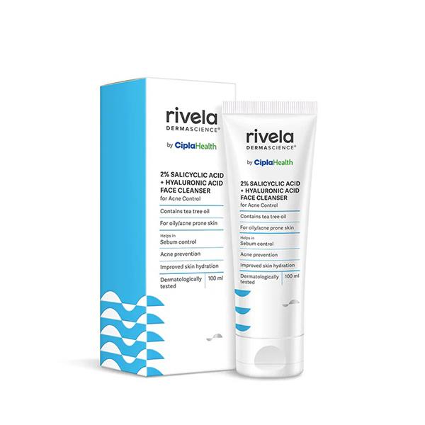 RIVELA 2% SALICYLIC ACID + HYALURONIC ACID FACE Cleanser 100ml