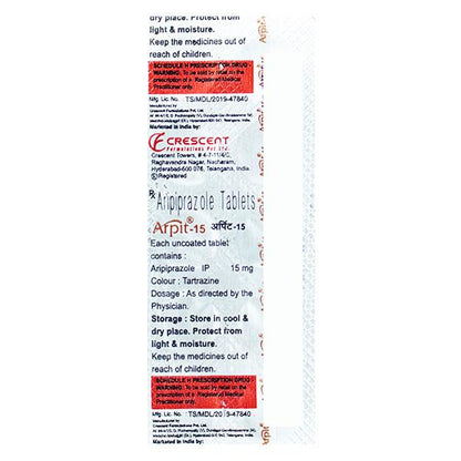 Arpit 15mg Tablet 10'S - Global Surgicals