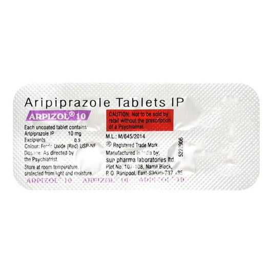 Arpizol 10mg Tablet 10'S - Global Surgicals