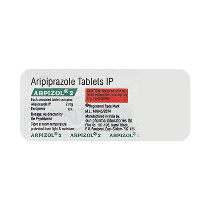 Arpizol 2mg Tablet 10'S - Global Surgicals