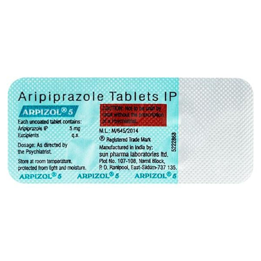 Arpizol 5mg Tablet 10'S - Global Surgicals