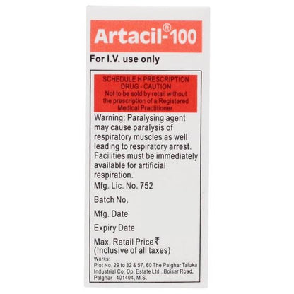 Artacil 100mg Injection 10ml - Global Surgicals