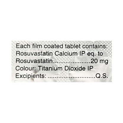 Arvast 20mg Tablet 10'S - Global Surgicals