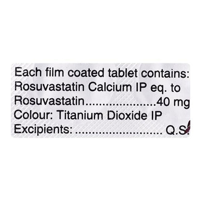 Arvast 40mg Tablet 10'S - Global Surgicals