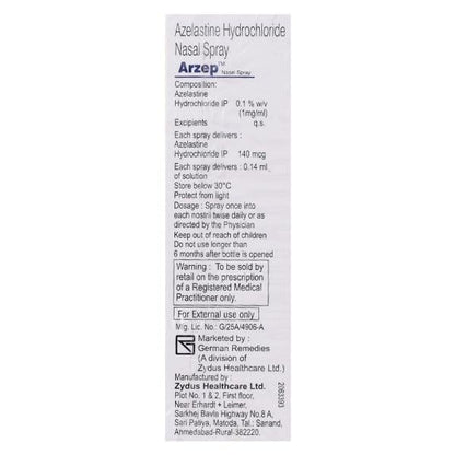 Arzep Nasal Spray 10ml - Global Surgicals