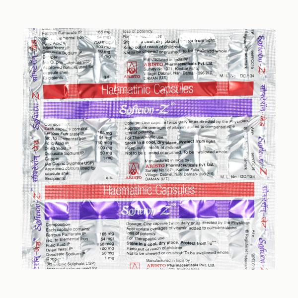 Softeron Z Capsule 15'S