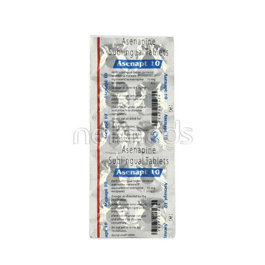 Asenapt 10mg Tablet 10'S - Global Surgicals
