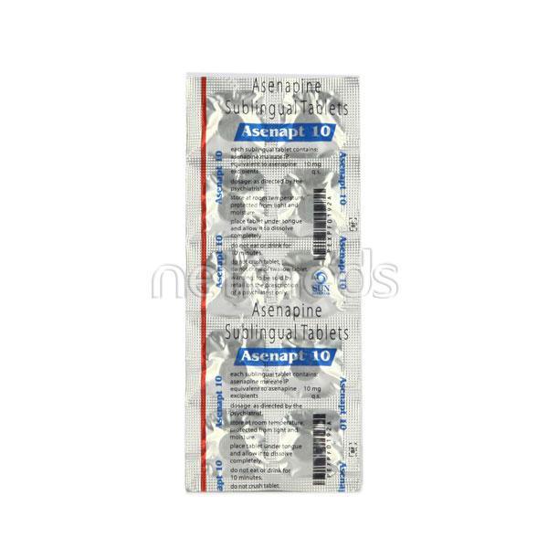 Asenapt 10mg Tablet 10'S - Global Surgicals