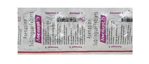 Asenapt 5mg Tablet 10'S - Global Surgicals