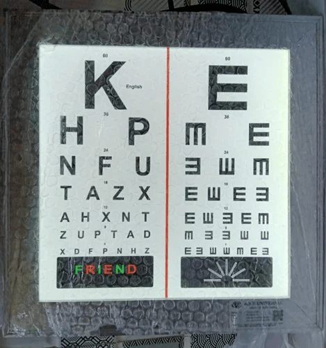 Asf Led Vision Chart - Global Surgicals