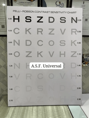 Asf Pelli Robson Contrast Sentivity Chart - Global Surgicals