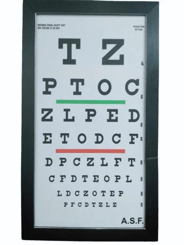 Asf Snellen Chart 6 Meter - Global Surgicals