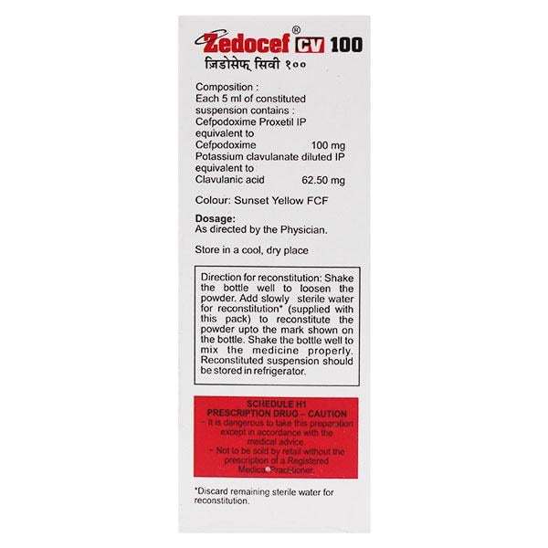 ZEDOCEF CV 100 Oral Suspension 30ml