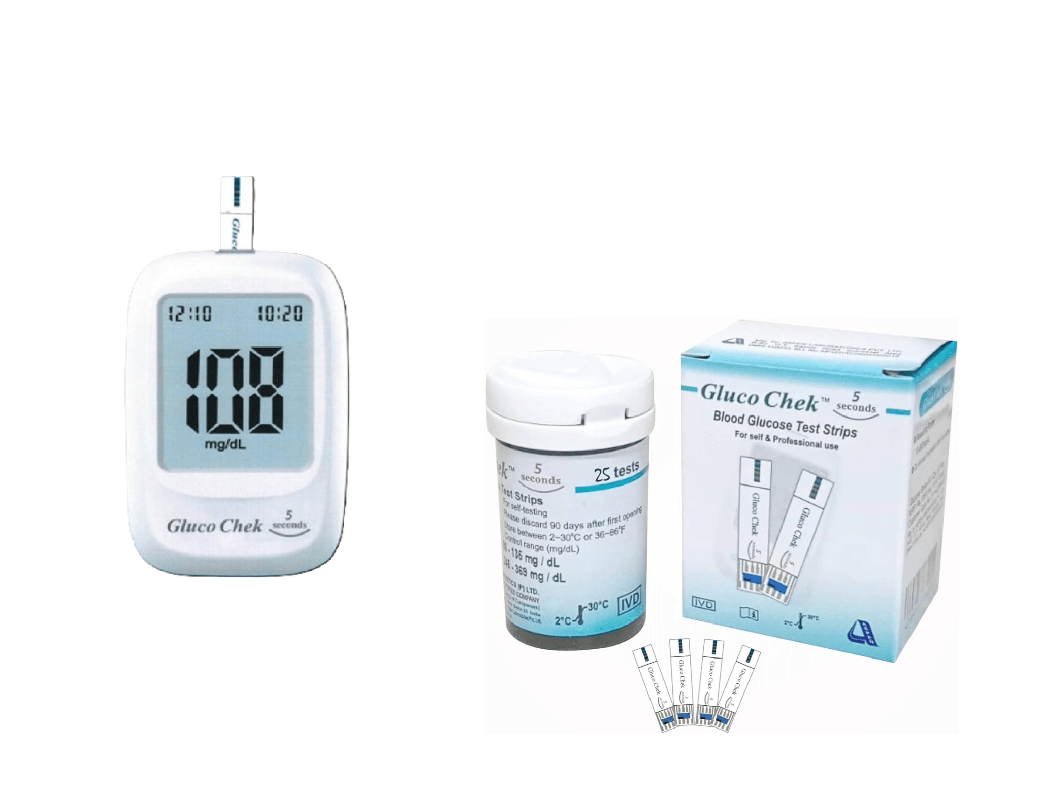 Aspen Glucometer with 25 Strips - Global Surgicals