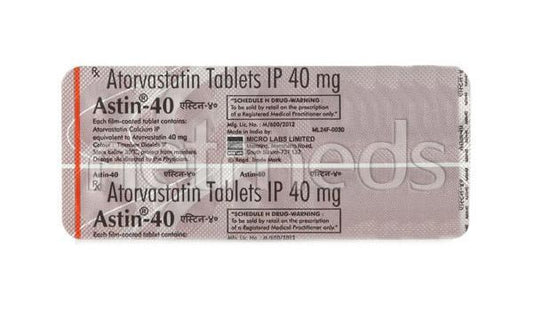 Astin 40mg Tablet 10'S - Global Surgicals