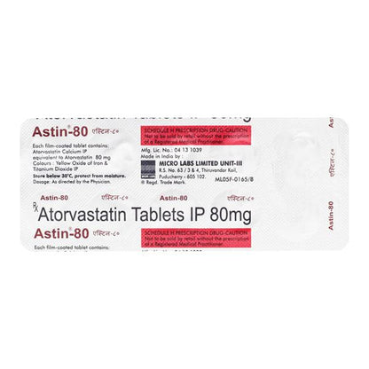 Astin 80mg Tablet 10'S - Global Surgicals