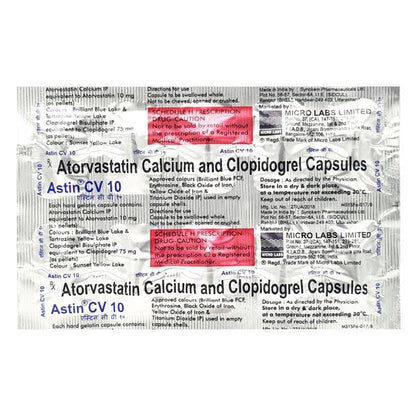 Astin CV 10mg Capsule 10'S - Global Surgicals