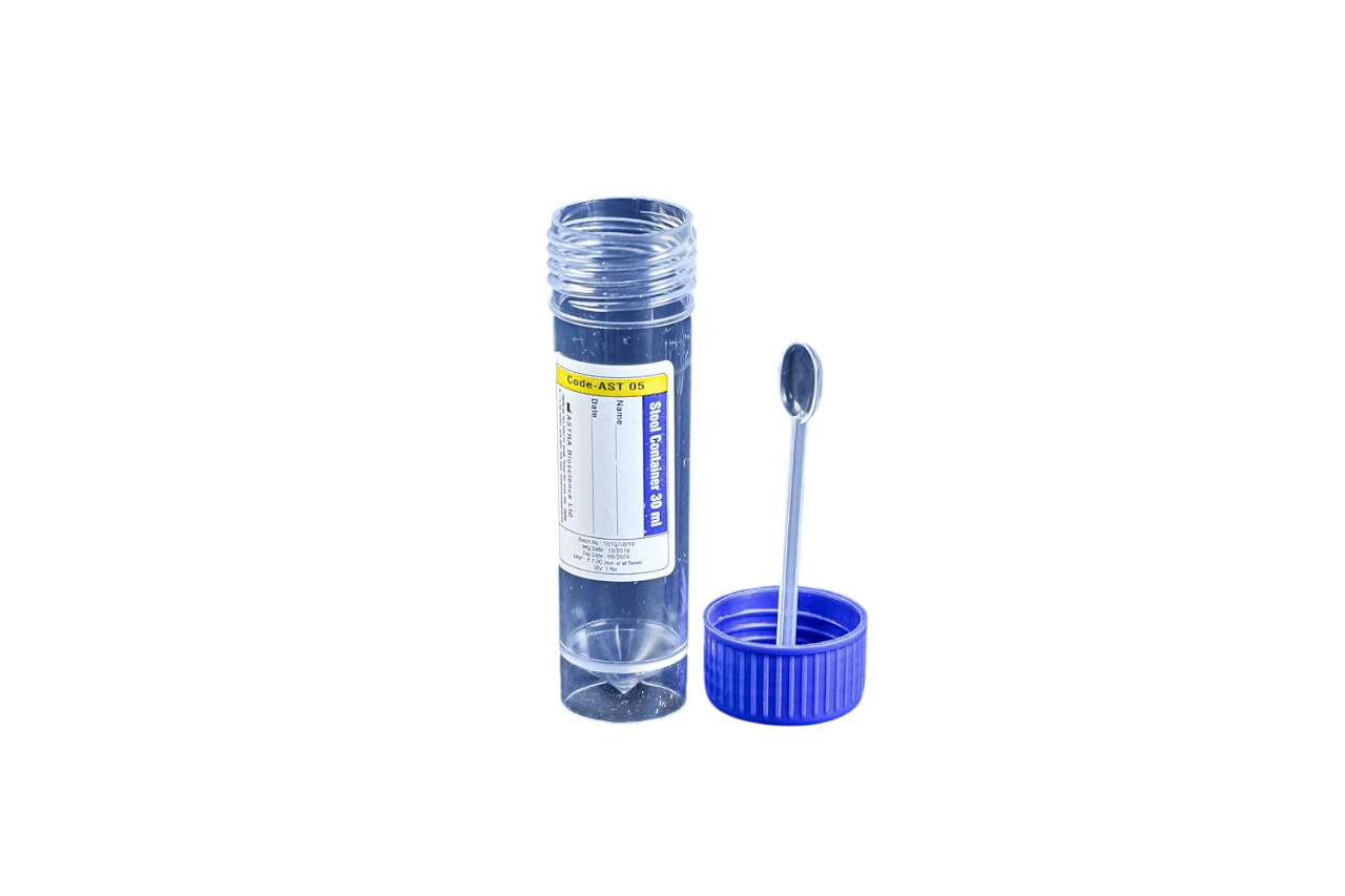Astra Stool Sputum Sample Collection Container - Global Surgicals