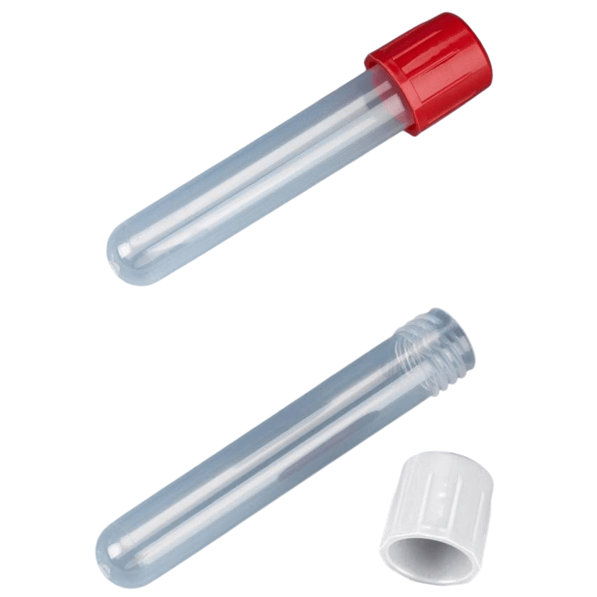 Astra with Stopper 12 x 75mm PP Test tube - Global Surgicals
