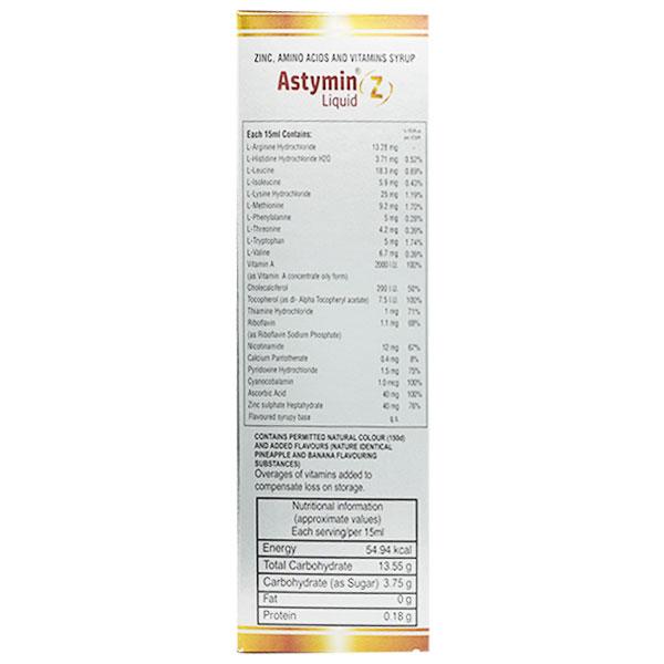 ASTYMIN Z Liquid 200ml - Global Surgicals