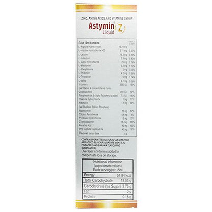 ASTYMIN Z Liquid 200ml - Global Surgicals