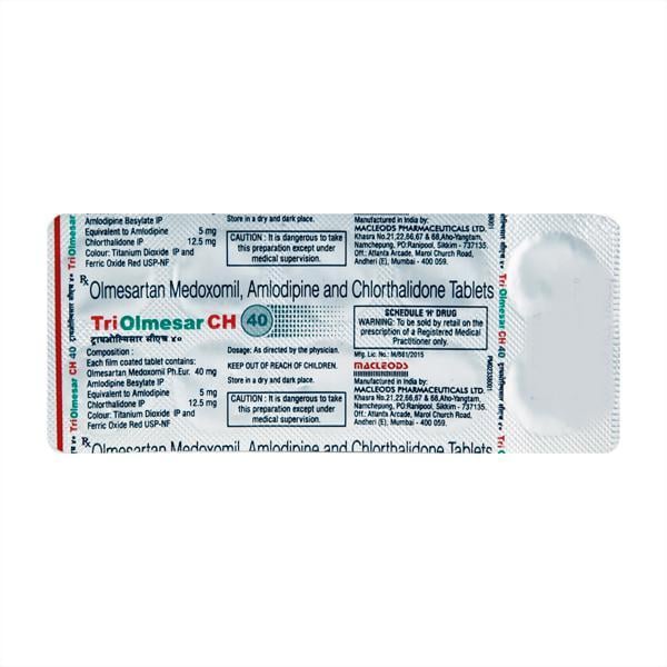 Triolmesar CH 40mg Tablet 10'S
