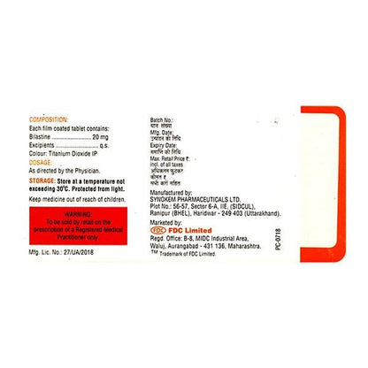 ATA 20 Tablet 10's - Global Surgicals