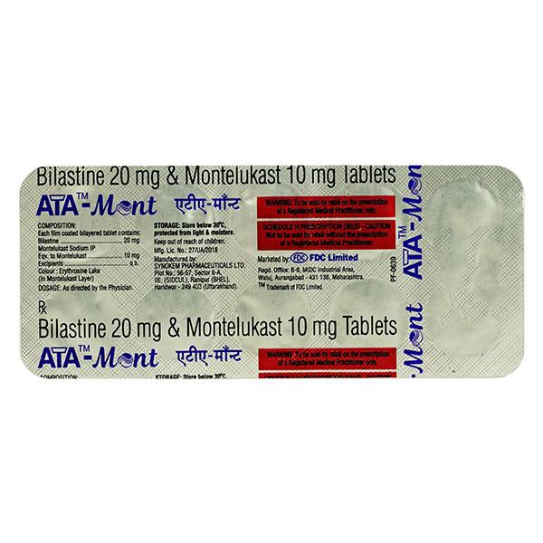 ATA MONT Tablet 10's - Global Surgicals