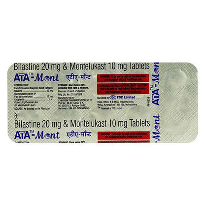 ATA MONT Tablet 10's - Global Surgicals