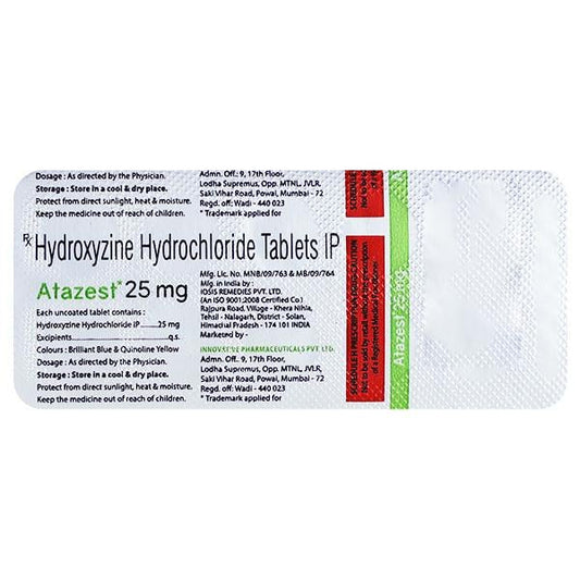 ATAZEST 25mg Tablet 10's - Global Surgicals