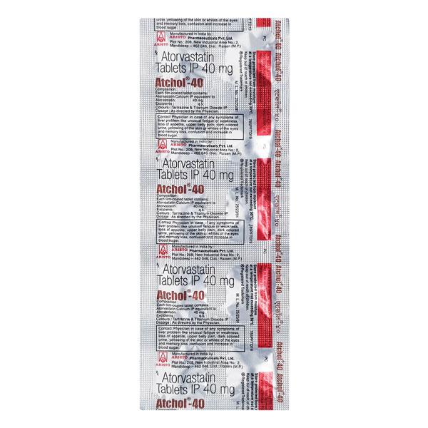 Atchol 40mg Tablet 10'S - Global Surgicals